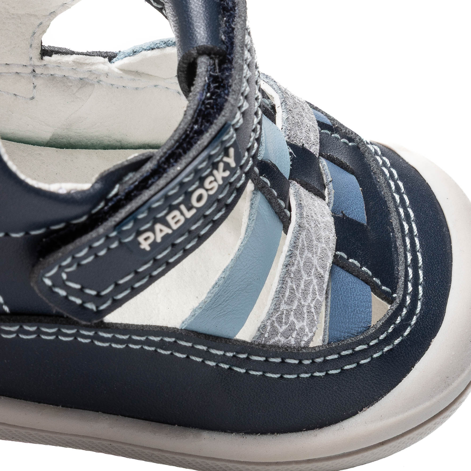 Sandalias de bebé de Leader-tech con cierre adherente - Pablosky - Azul marino Azul marino-3