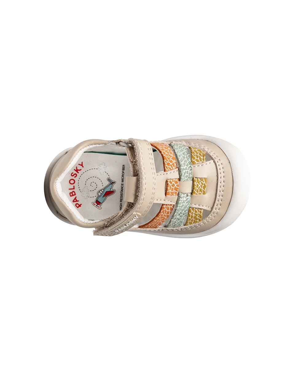 Imagen 5 de Sandalias de bebé de Leader-tech con cierre adherente - Pablosky - Beige Beige
