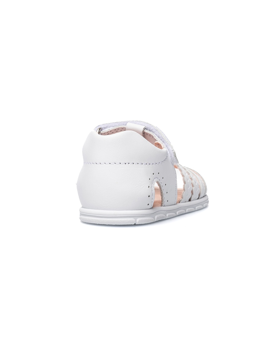 Imagen 6 de Sandalias de bebé niña barefoot con cierre adherente - Pablosky - Blanco Blanco