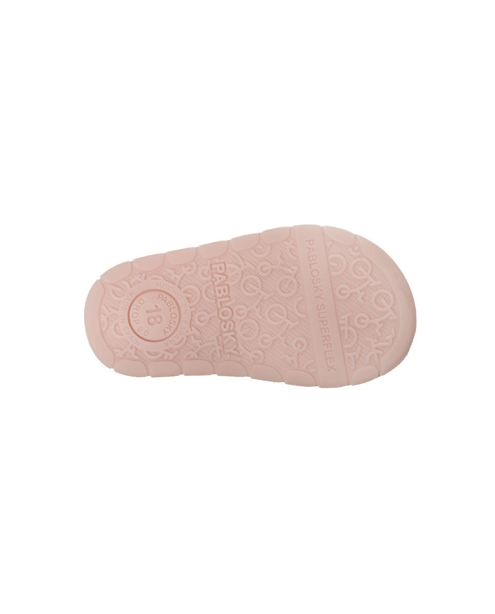 Sandalias de bebé niña barefoot con cierre adherente - Pablosky - Rosa Rosa-4