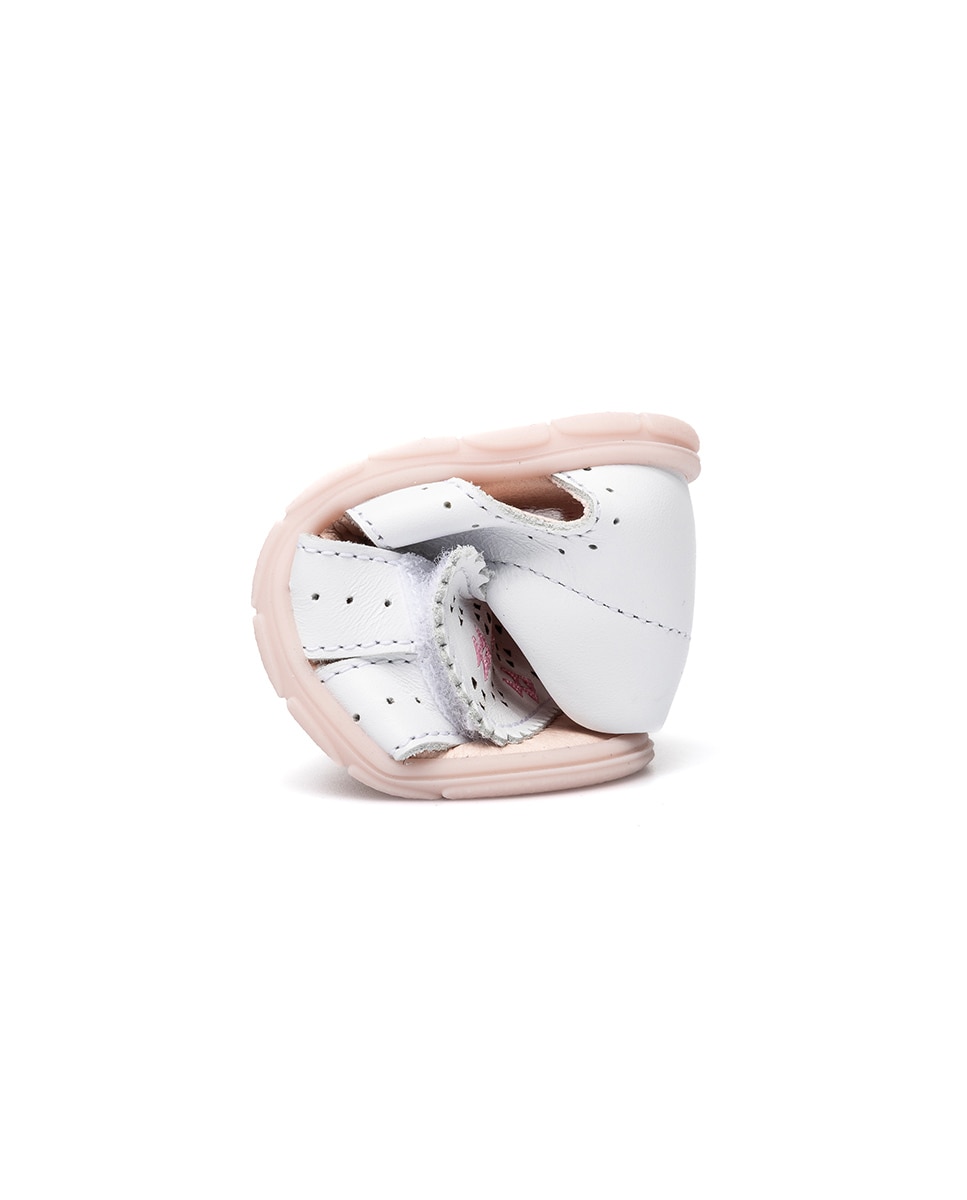 Sandalias de bebé niña barefoot con cierre adherente - Pablosky - Blanco / Rosa Blanco / Rosa-2