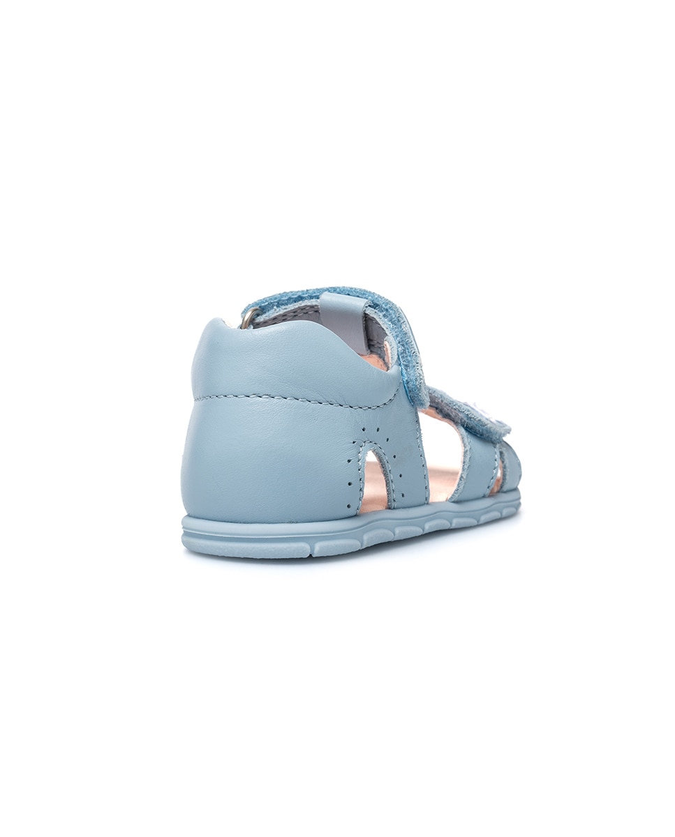 Sandalias de bebé niña barefoot con cierre adherente - Pablosky - Azul celeste Azul celeste-6