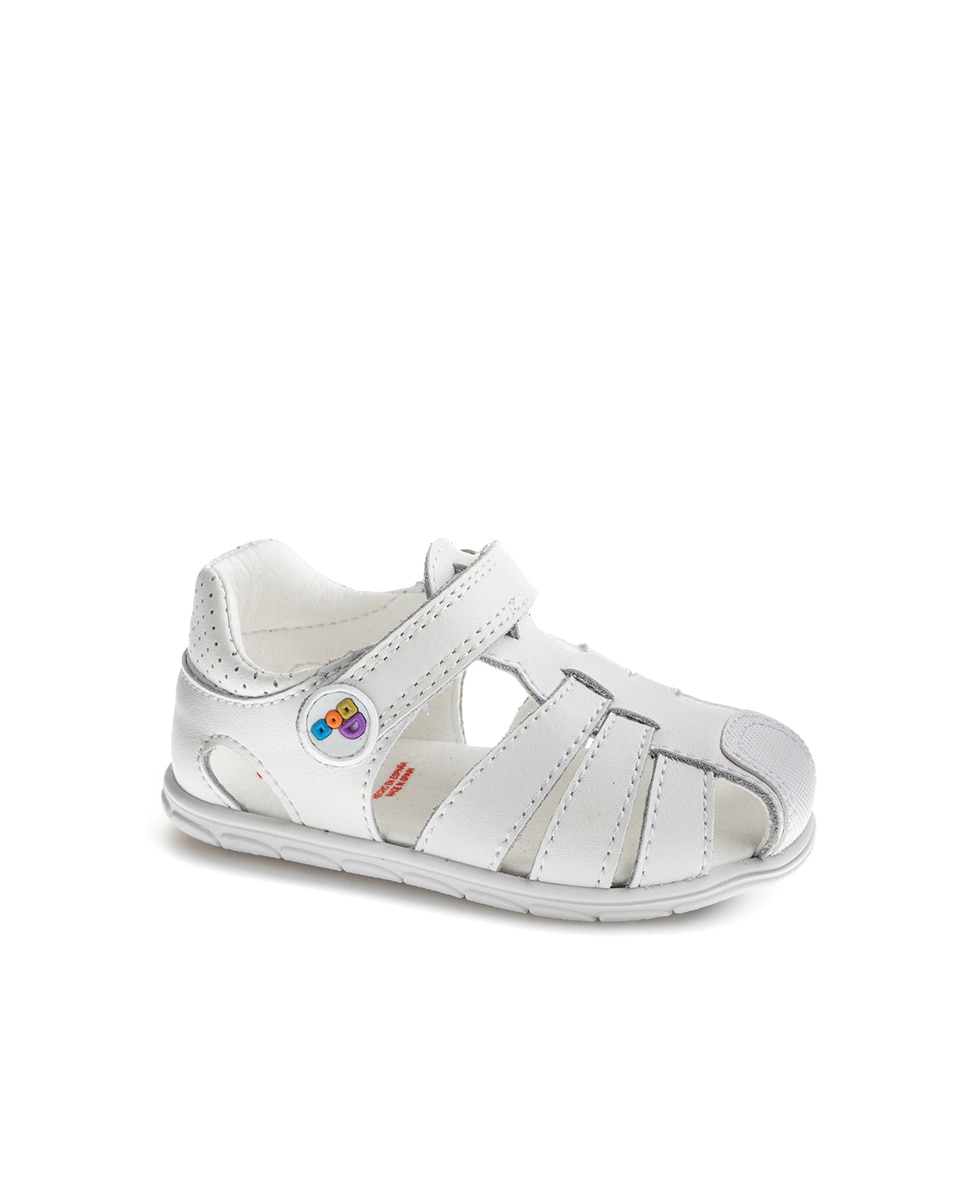 Sandalias de bebé barefoot con cierre adherente - Pablosky - Blanco Blanco-1
