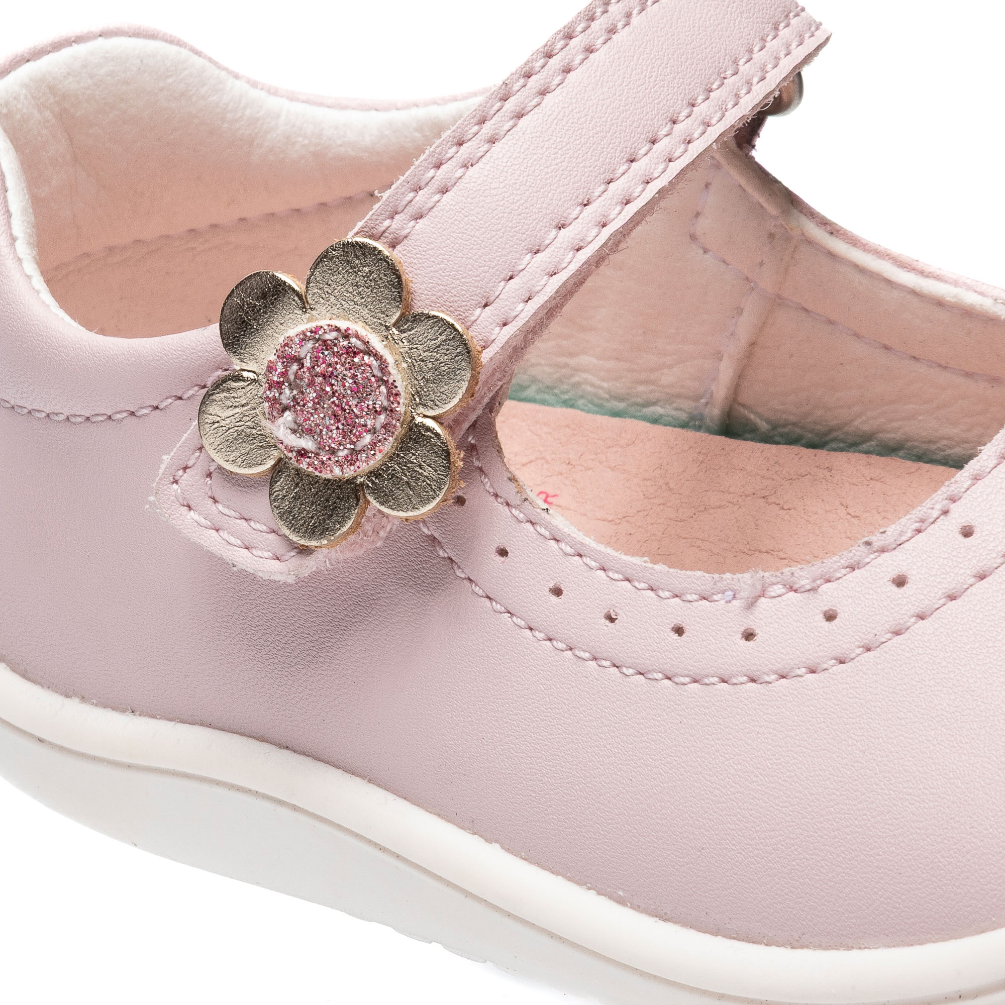 Merceditas de bebé niña barefoot con cierre adherente - Pablosky - Rosa pastel Rosa pastel-3