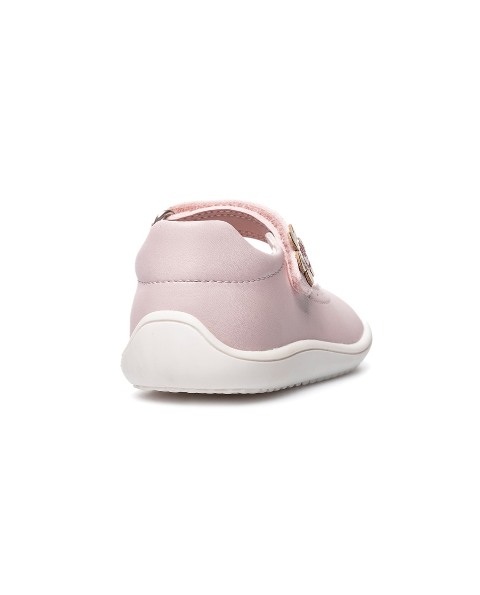 Merceditas de bebé niña barefoot con cierre adherente - Pablosky - Rosa pastel Rosa pastel-6
