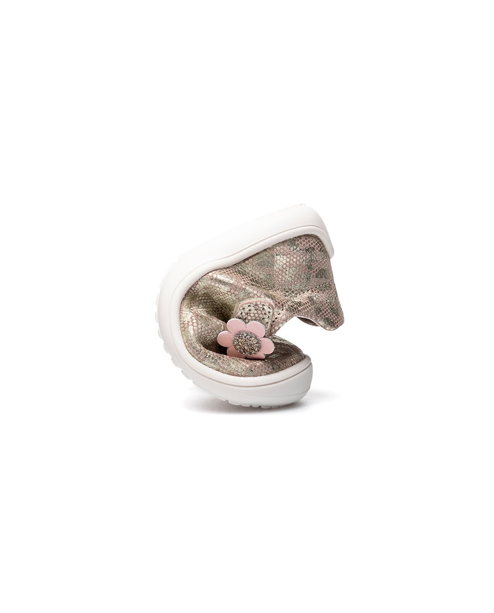 Merceditas de bebé niña barefoot con cierre adherente - Pablosky - Beige Beige-2