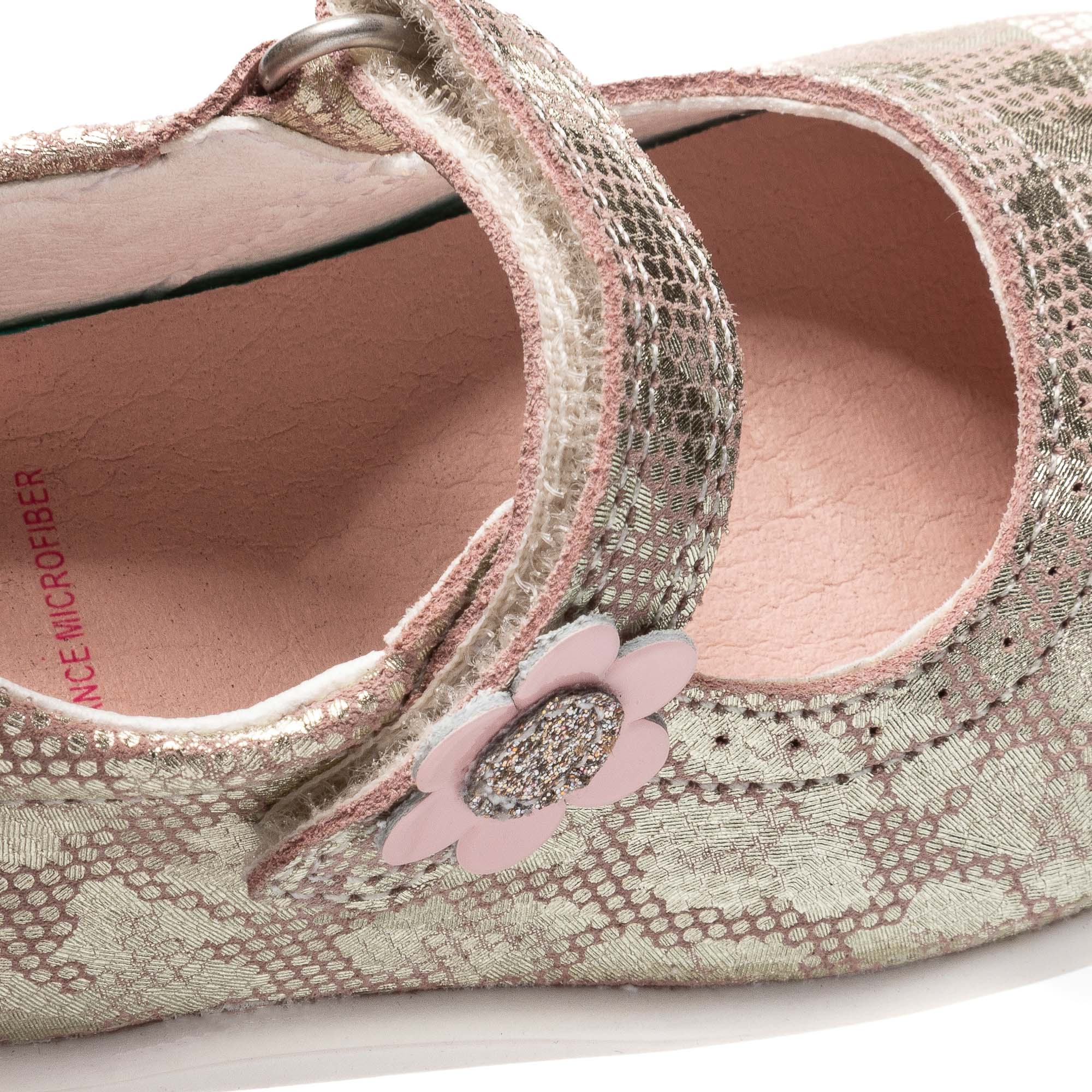 Merceditas de bebé niña barefoot con cierre adherente - Pablosky - Beige Beige-3