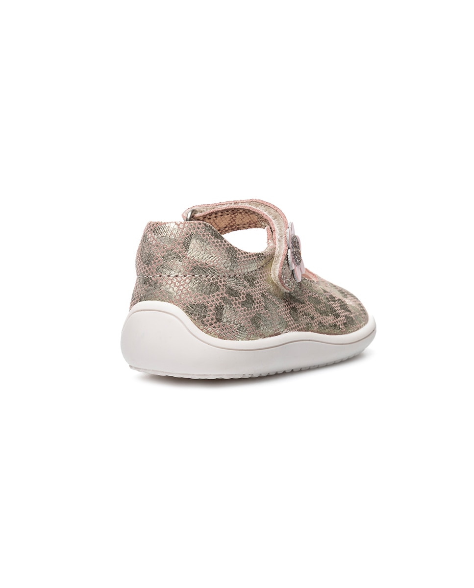 Merceditas de bebé niña barefoot con cierre adherente - Pablosky - Beige Beige-6