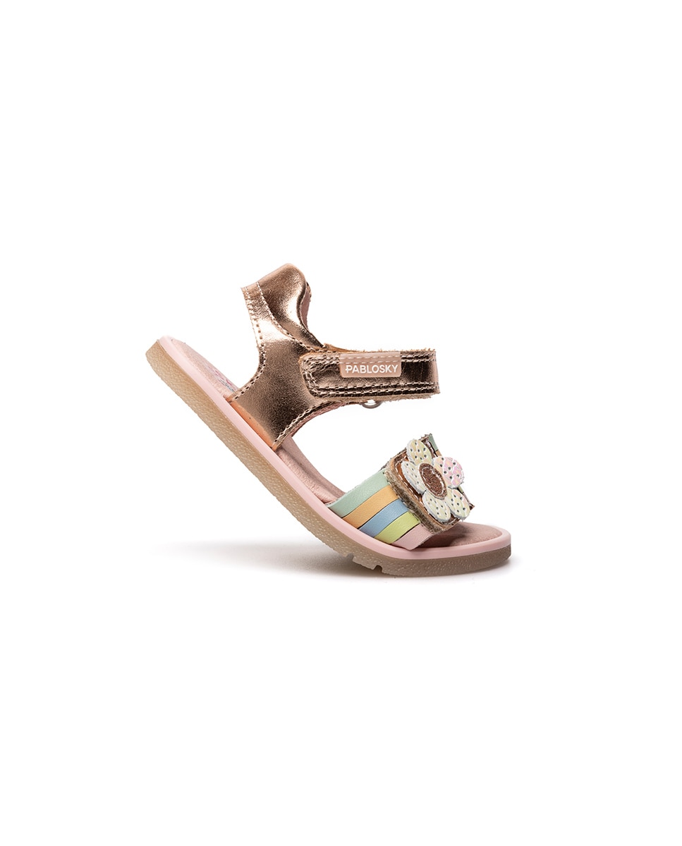 Imagen 7 de Sandalias de bebé niña barefoot con cierre adherente - Pablosky - Rosa Rosa