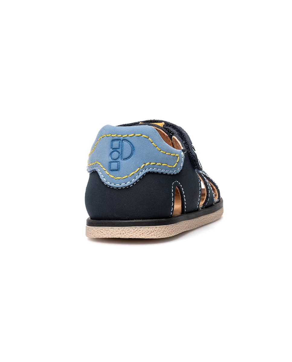 Sandalias de bebé niño barefoot con cierre adherente - Pablosky - Azul marino Azul marino-6