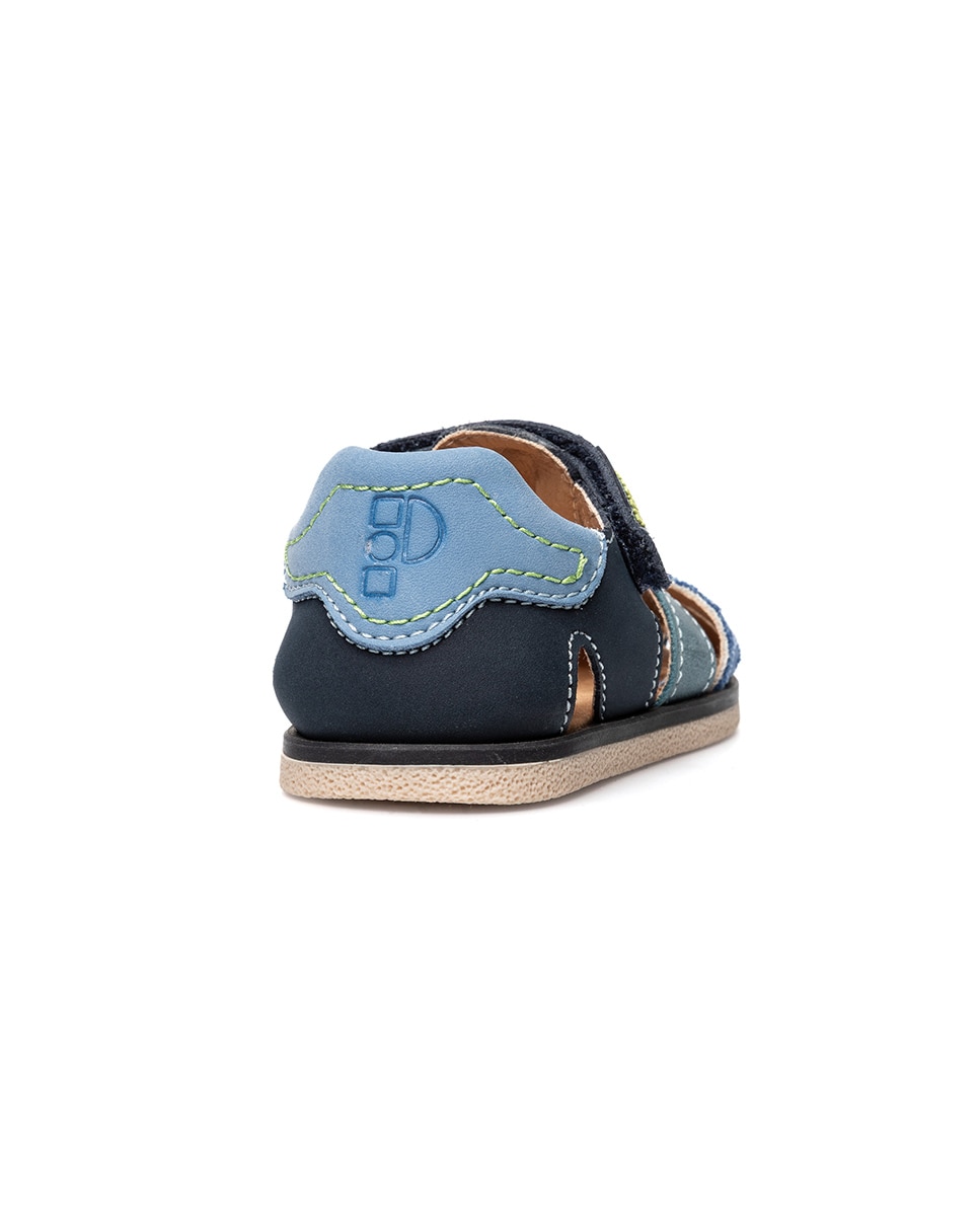 Imagen 6 de Sandalias de bebé niño barefoot con cierre adherente - Pablosky - Azul / Verde Azul / Verde