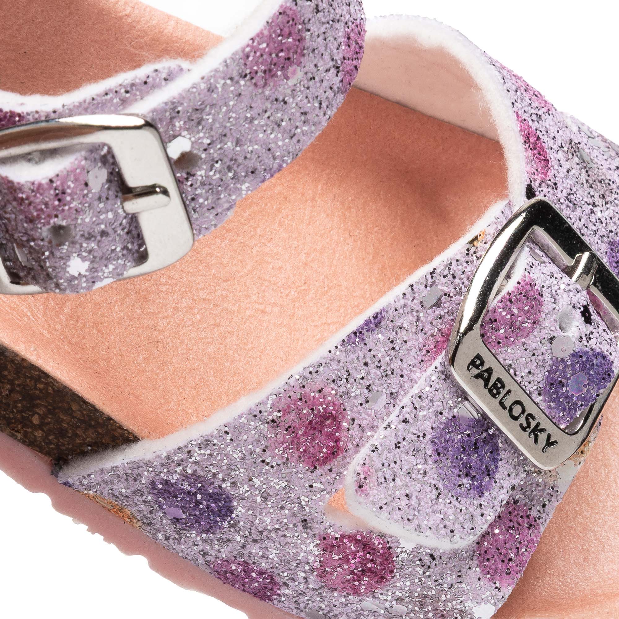 Imagen 2 de Sandalias abiertas de niña con hebilla - Pablosky - Morado Morado