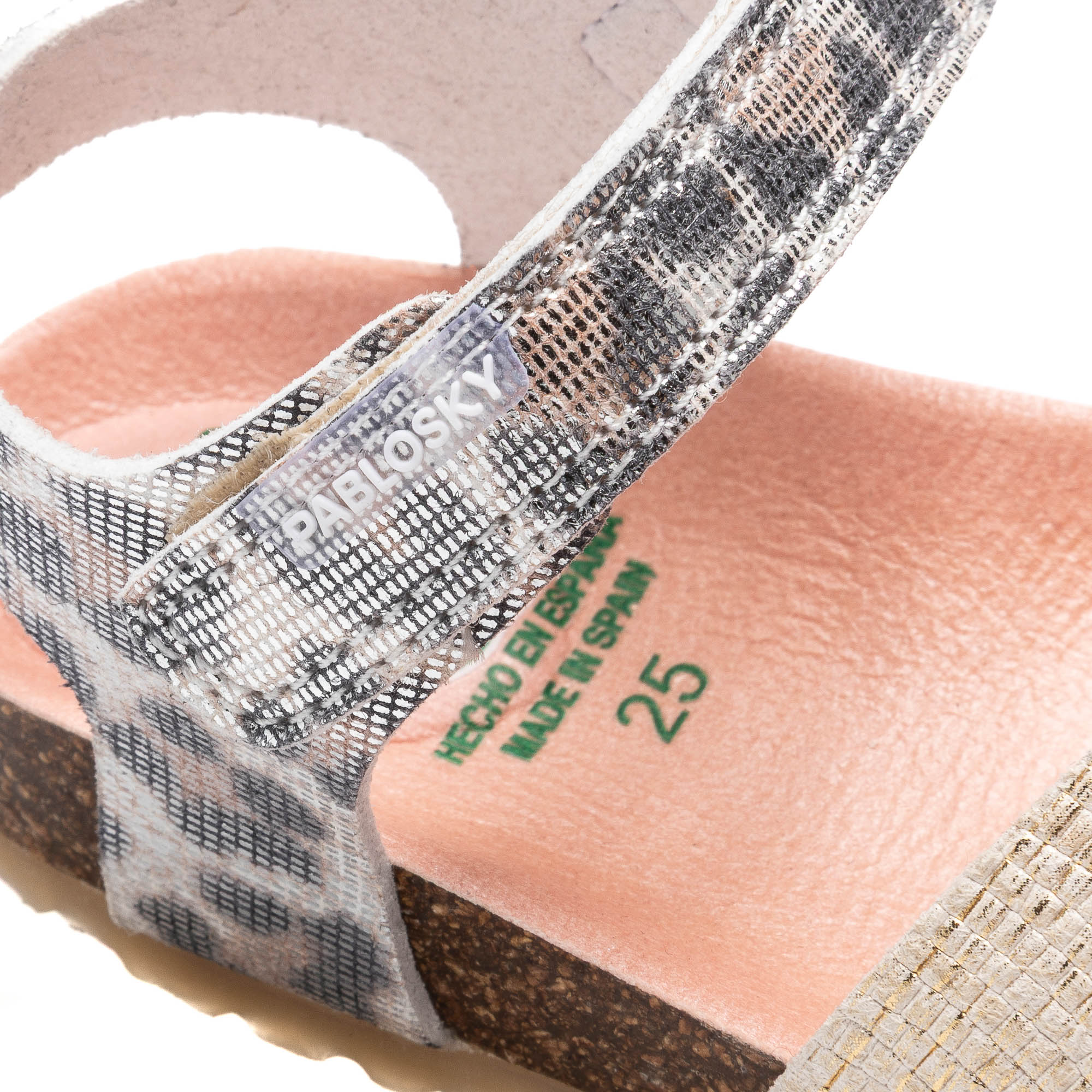 Sandalias abiertas de niña con cierre adherente - Pablosky - Beige Beige-2
