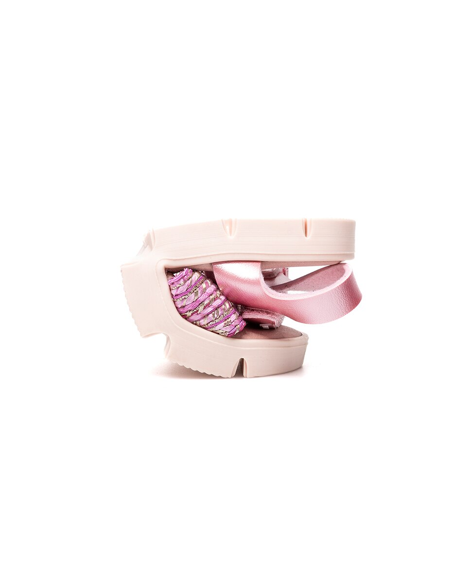 Sandalias plataforma flex de niña - Pablosky - Rosa Rosa-2