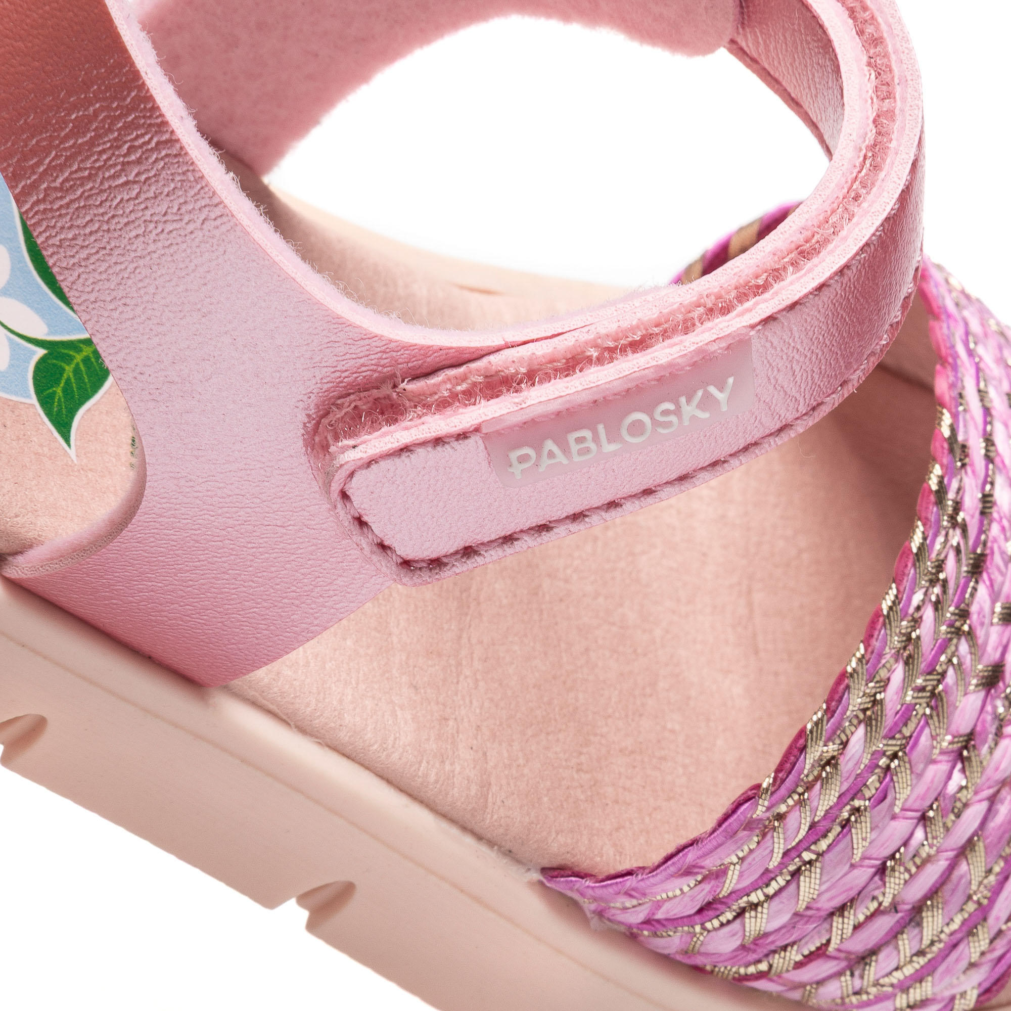 Sandalias plataforma flex de niña - Pablosky - Rosa Rosa-3