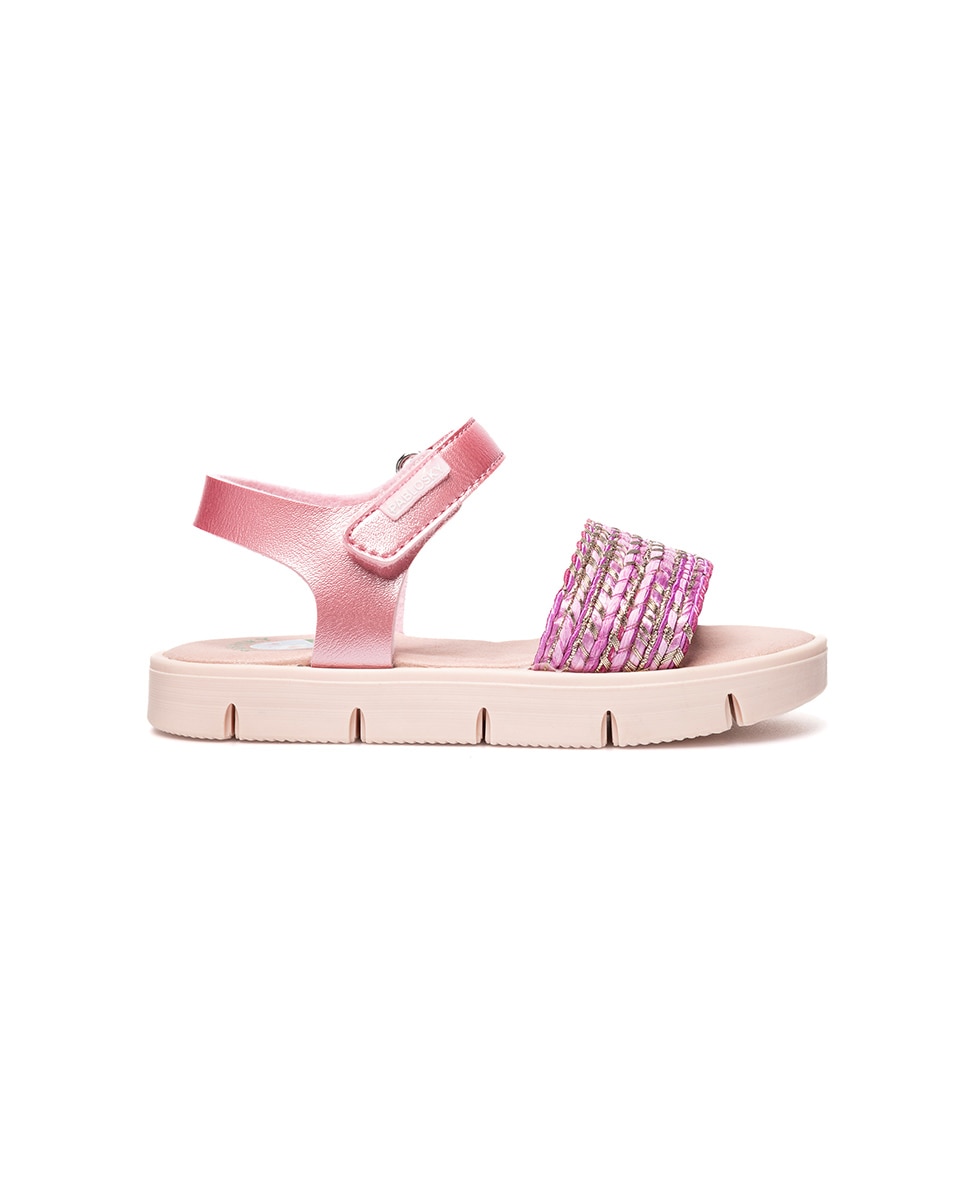 Sandalias plataforma flex de niña - Pablosky - Rosa Rosa-8