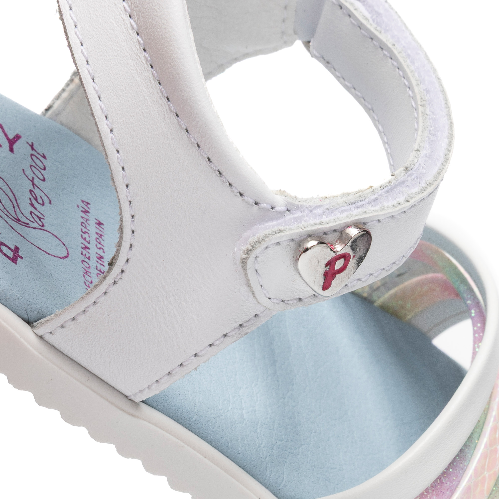 Pablosky - Sandalias abiertas de niña barefoot con cierre adherente.