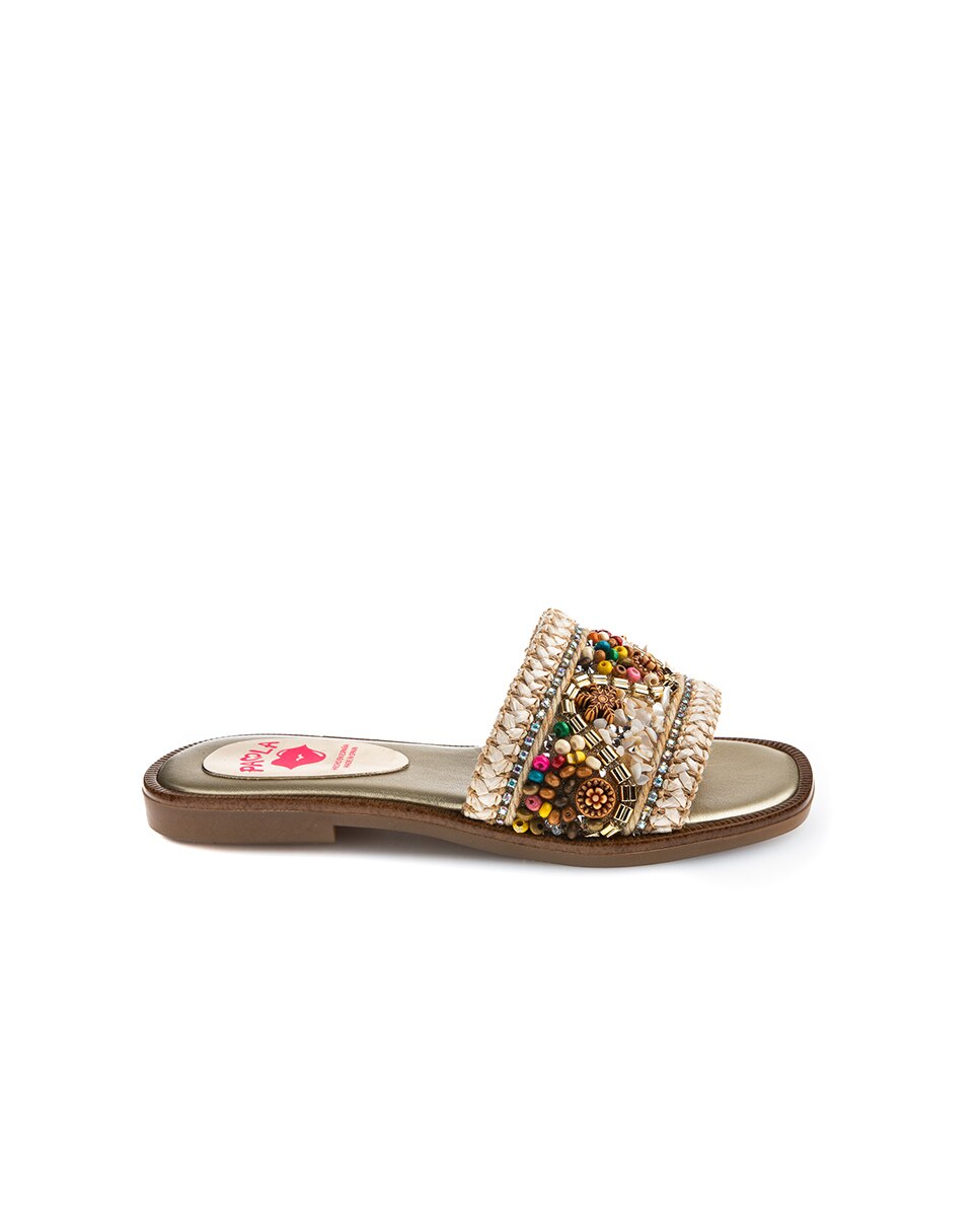 Sandalias abiertas de niña - Pablosky - Beige Beige-1