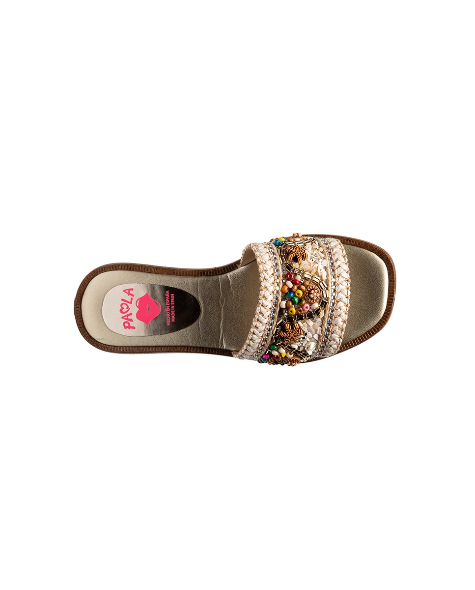 Sandalias abiertas de niña - Pablosky - Beige Beige-3