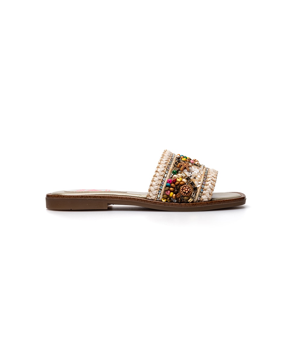 Sandalias abiertas de niña - Pablosky - Beige Beige-7