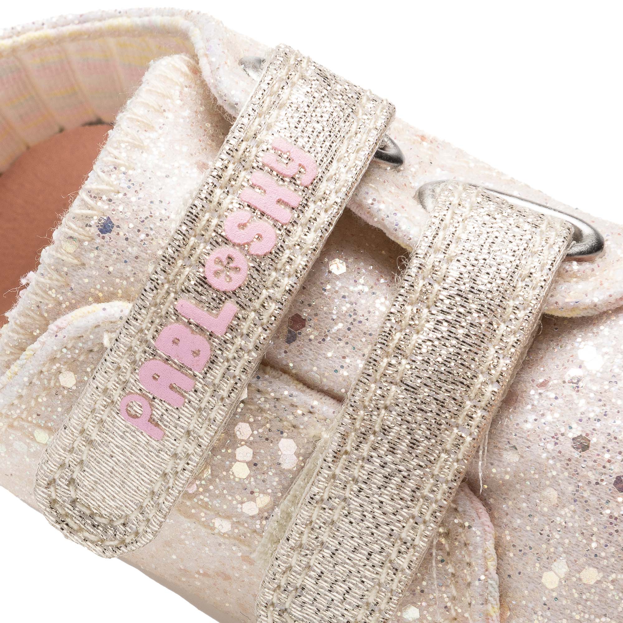 Zapatillas de lona de niña barefoot con cierre adherente - Pablosky - Beige Beige-3