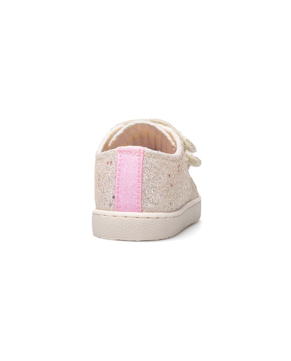 Zapatillas de lona de niña barefoot con cierre adherente - Pablosky - Beige Beige-6