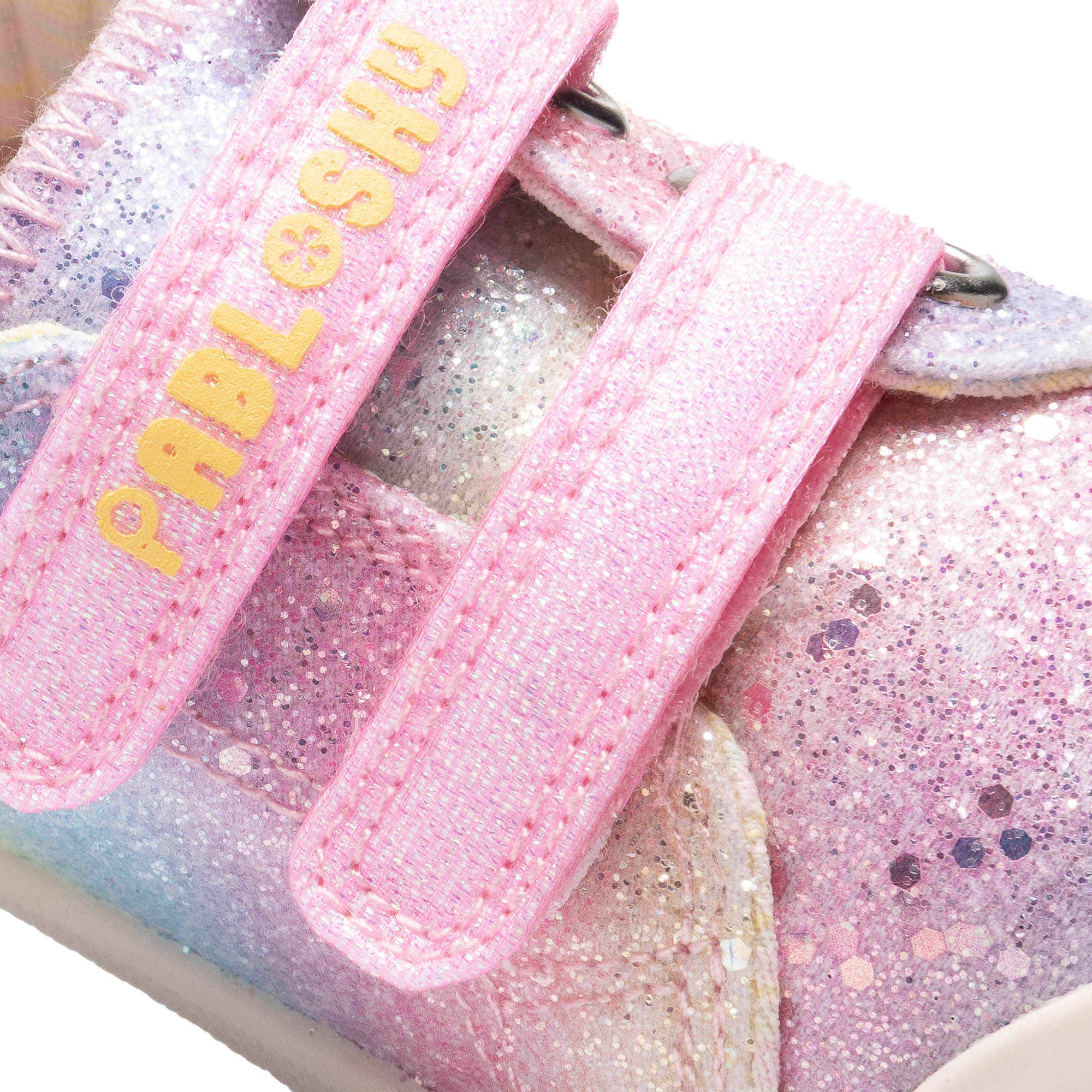Zapatillas de lona de niña barefoot con cierre adherente - Pablosky - Rosa Rosa-3