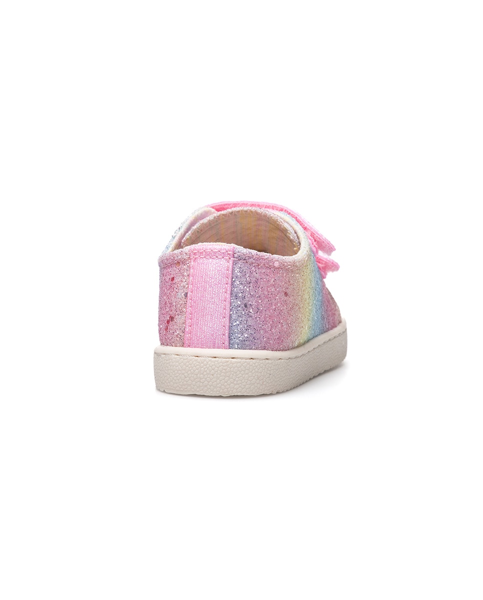 Zapatillas de lona de niña barefoot con cierre adherente - Pablosky - Rosa Rosa-6