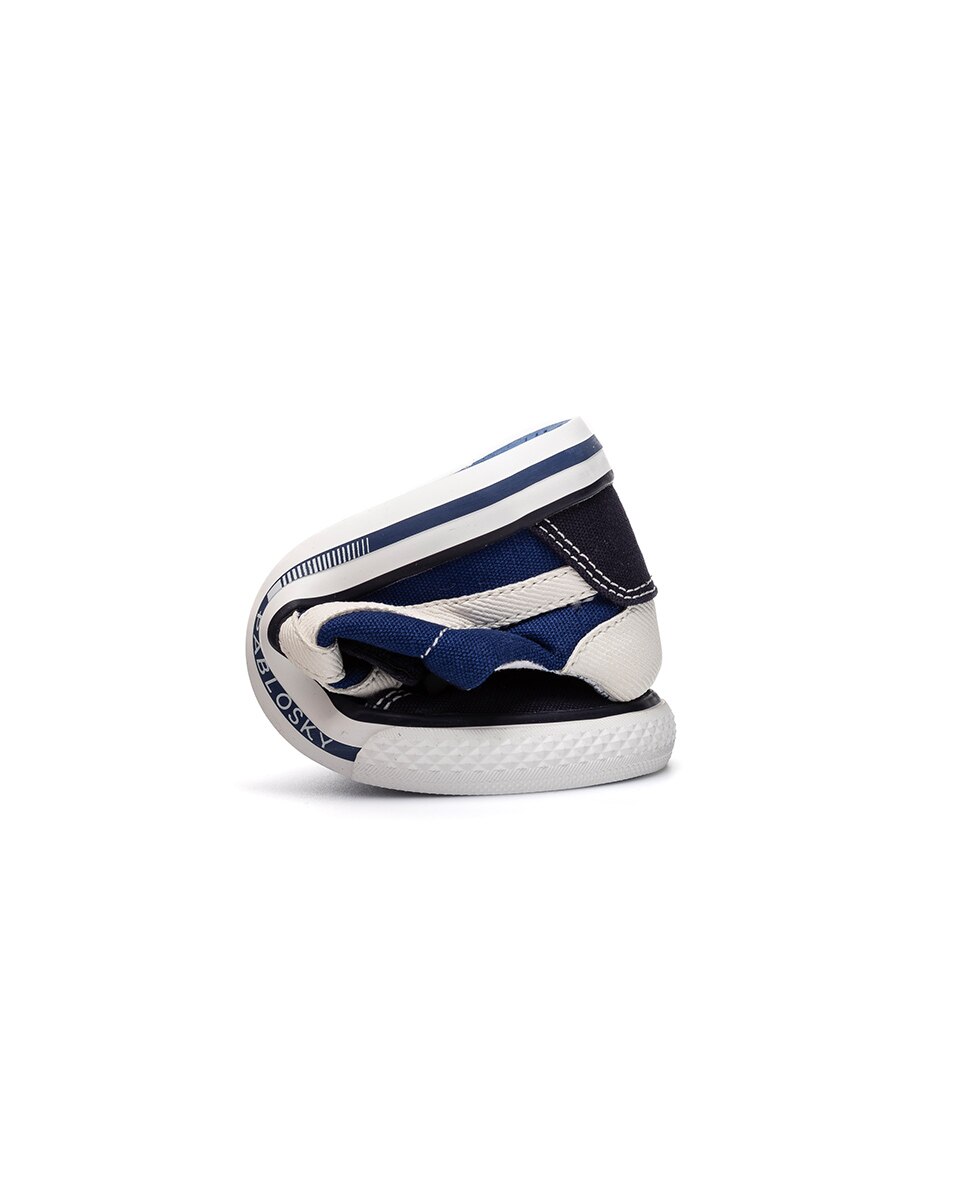 Zapatillas casual de niño - Pablosky - Azul claro / Azul marino Azul / Blanco-2