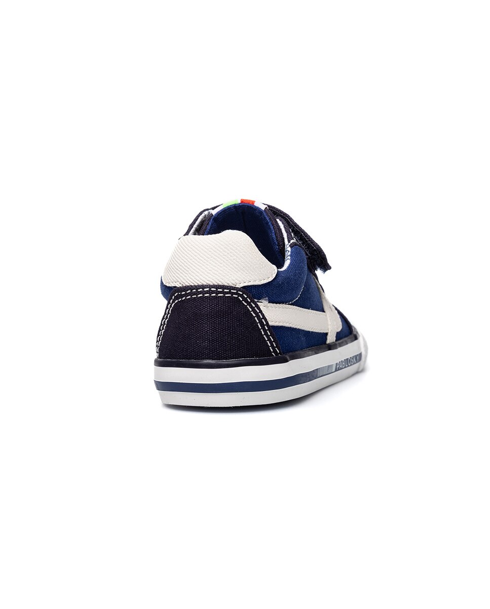 Zapatillas casual de niño - Pablosky - Azul claro / Azul marino Azul / Blanco-6