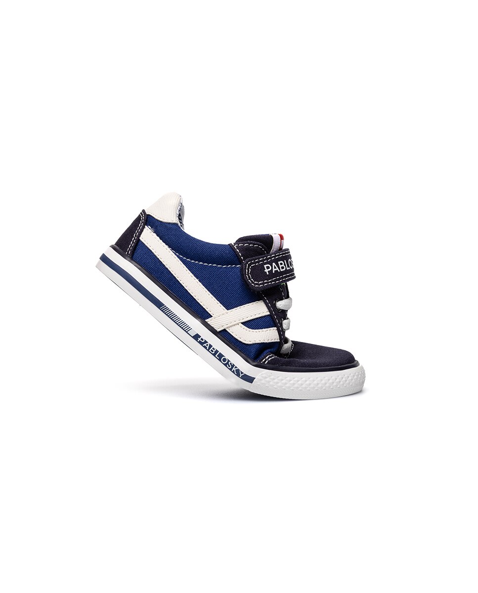 Zapatillas casual de niño - Pablosky - Azul claro / Azul marino Azul / Blanco-7
