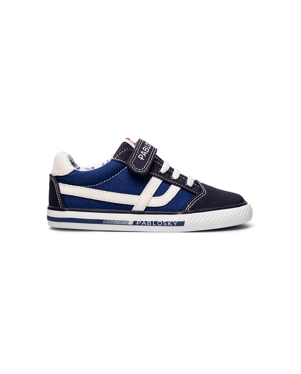 Zapatillas casual de niño - Pablosky - Azul claro / Azul marino Azul / Blanco-8