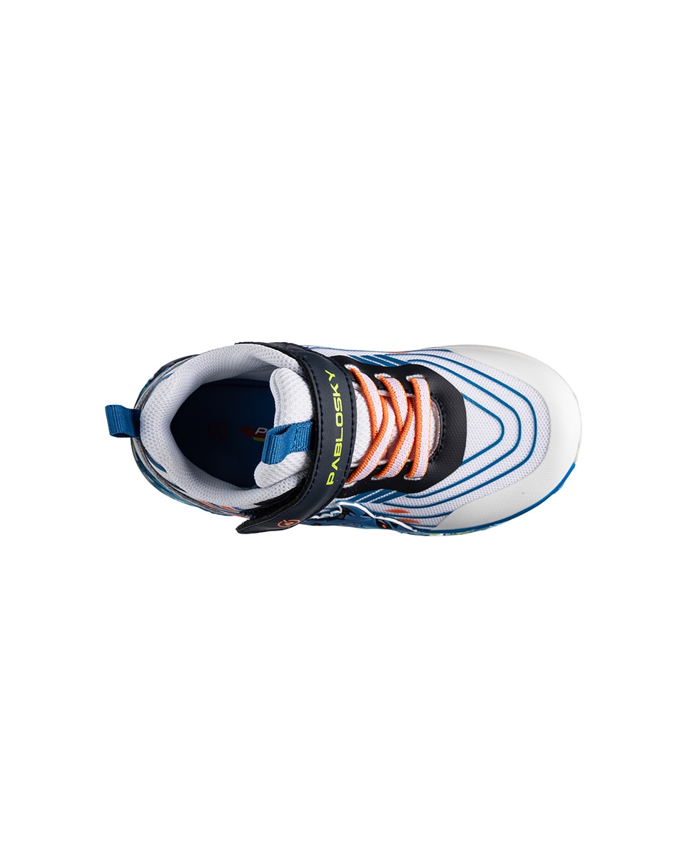 Zapatillas deportivas de niño pablosky con cierre adherente - Blanco Blanco-3