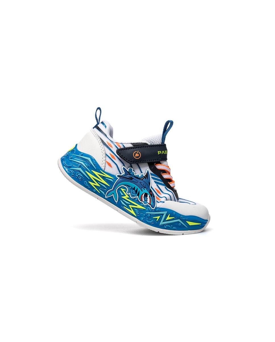 Zapatillas deportivas de niño pablosky con cierre adherente - Blanco Blanco-5