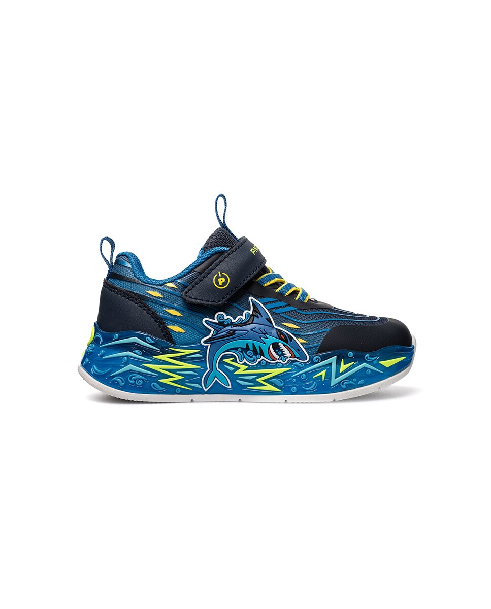 Zapatillas deportivas de niño pablosky con cierre adherente - Azul Azul-6