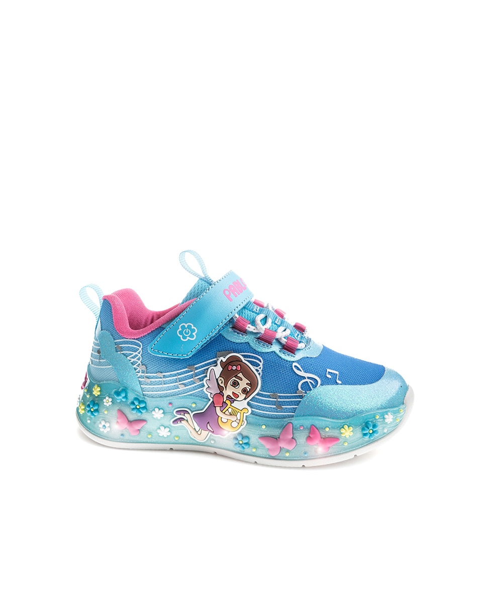 Zapatillas deportivas de niña pablosky con cierre adherente - Azul Azul-1