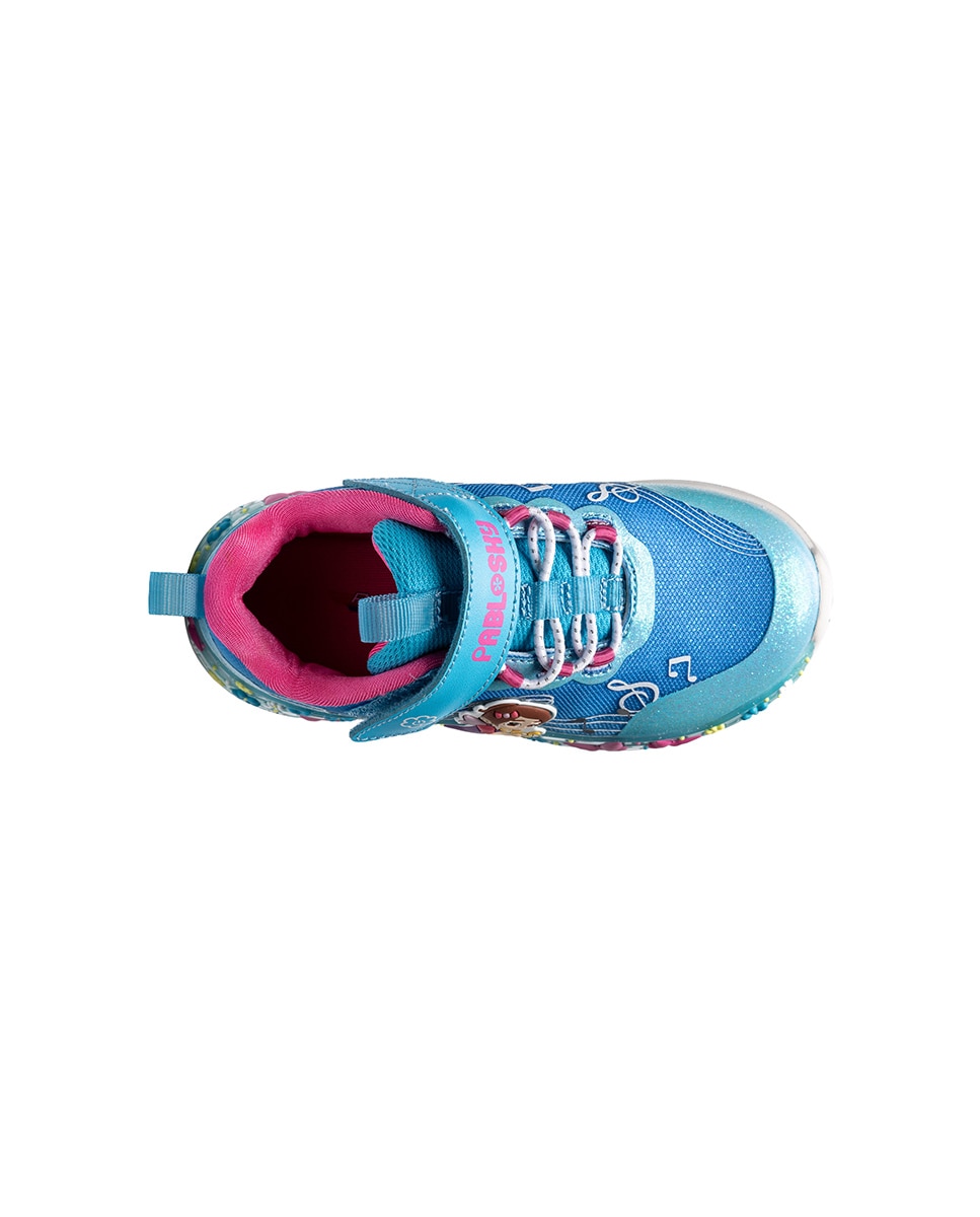 Zapatillas deportivas de niña pablosky con cierre adherente - Azul Azul-3
