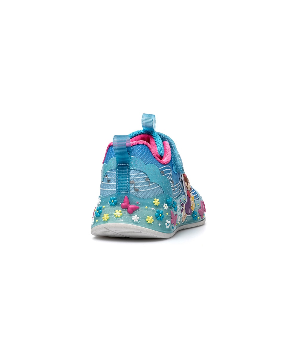 Zapatillas deportivas de niña pablosky con cierre adherente - Azul Azul-4
