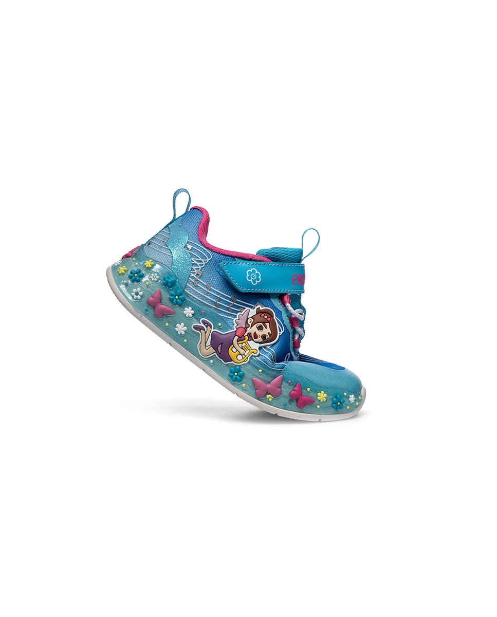 Zapatillas deportivas de niña pablosky con cierre adherente - Azul Azul-5