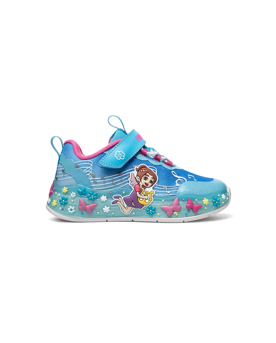 Zapatillas deportivas de niña pablosky con cierre adherente - Azul Azul-6