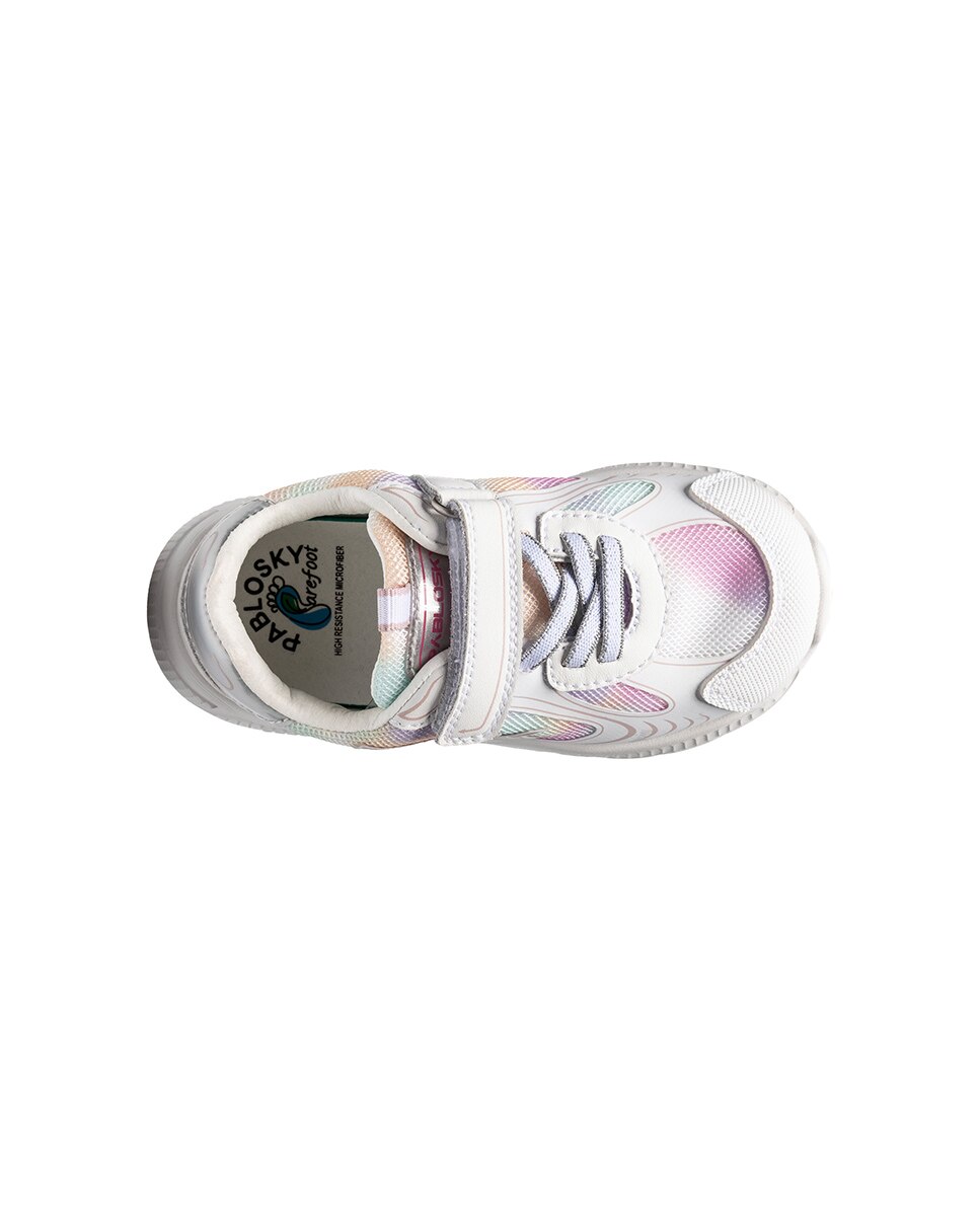 Deportivo de niña bareroot - Pablosky - Blanco / Rosa Blanco / Rosa-2