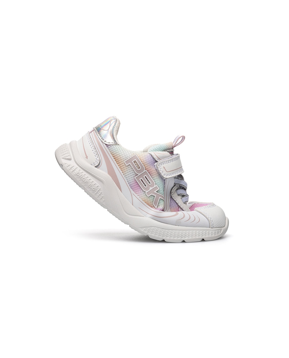 Deportivo de niña bareroot - Pablosky - Blanco / Rosa Blanco / Rosa-4