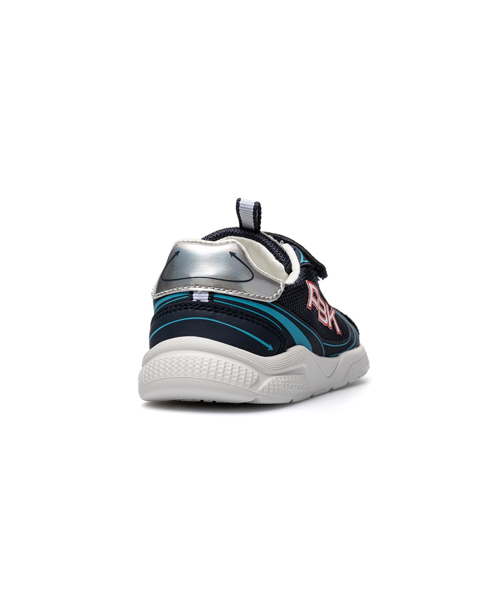 Zapatillas deportivas de niños pablosky barefoot de piel con cierre adherente - Azul Azul-3
