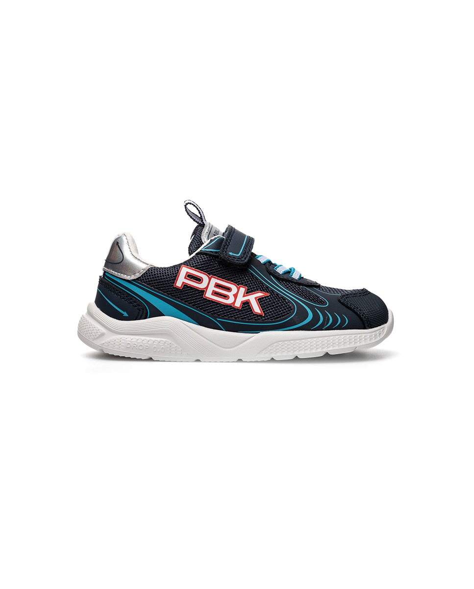 Zapatillas deportivas de niños pablosky barefoot de piel con cierre adherente - Azul Azul-5