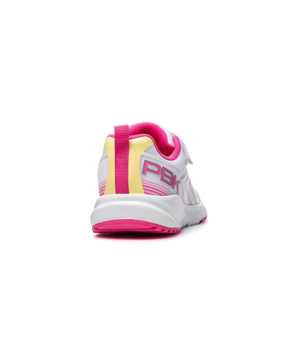 Imagen 5 de Zapatillas deportivas de niños pablosky con cierre adherente - Blanco / Fucsia Blanco / Fucsia