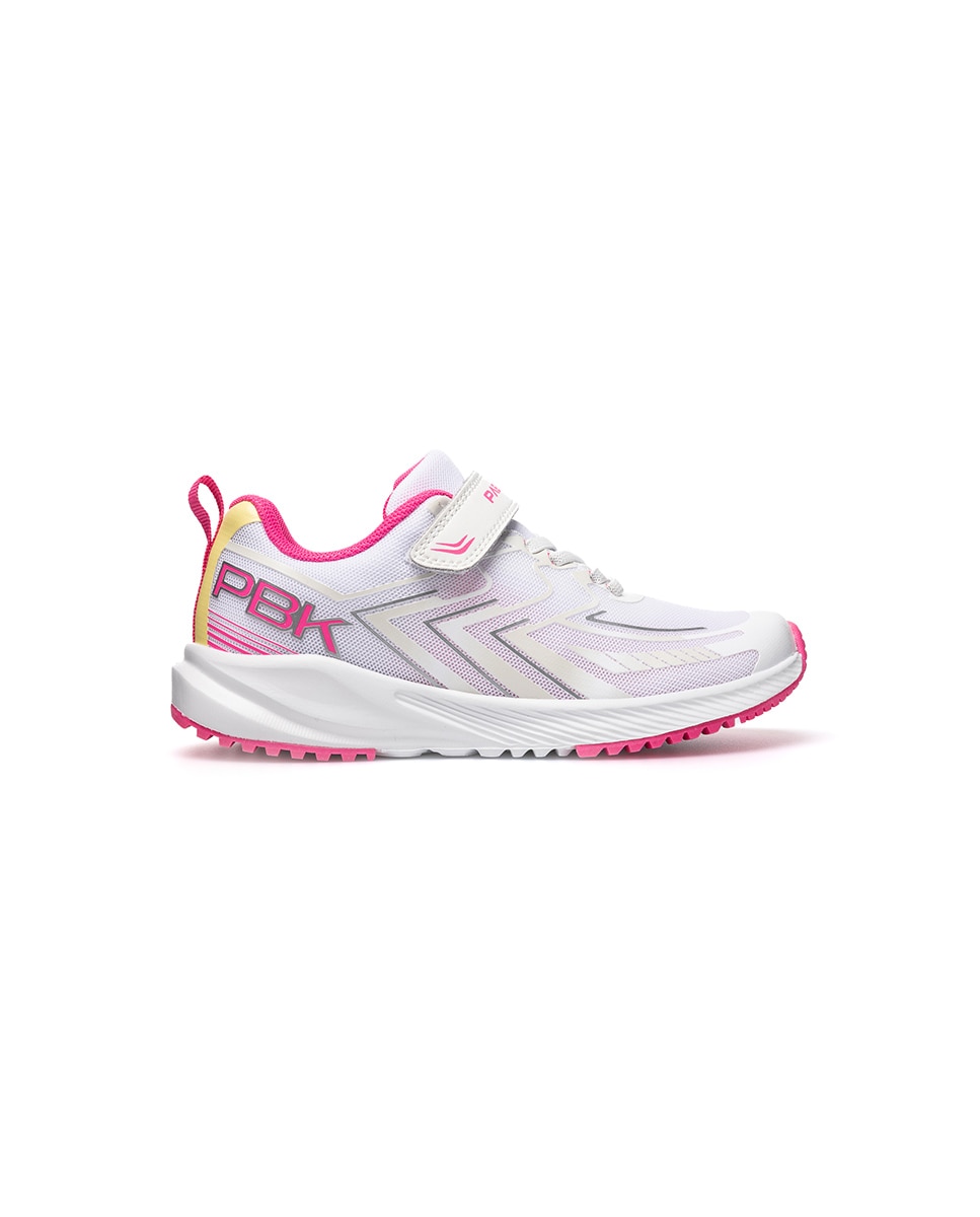 Imagen 7 de Zapatillas deportivas de niños pablosky con cierre adherente - Blanco / Fucsia Blanco / Fucsia