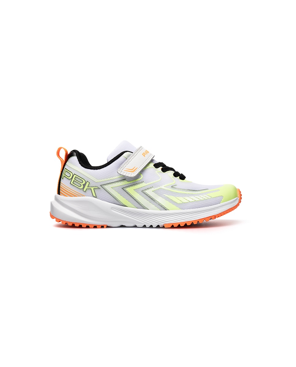 Imagen 7 de Zapatillas deportivas de niños pablosky con cierre adherente - Blanco / Naranja Blanco / Naranja