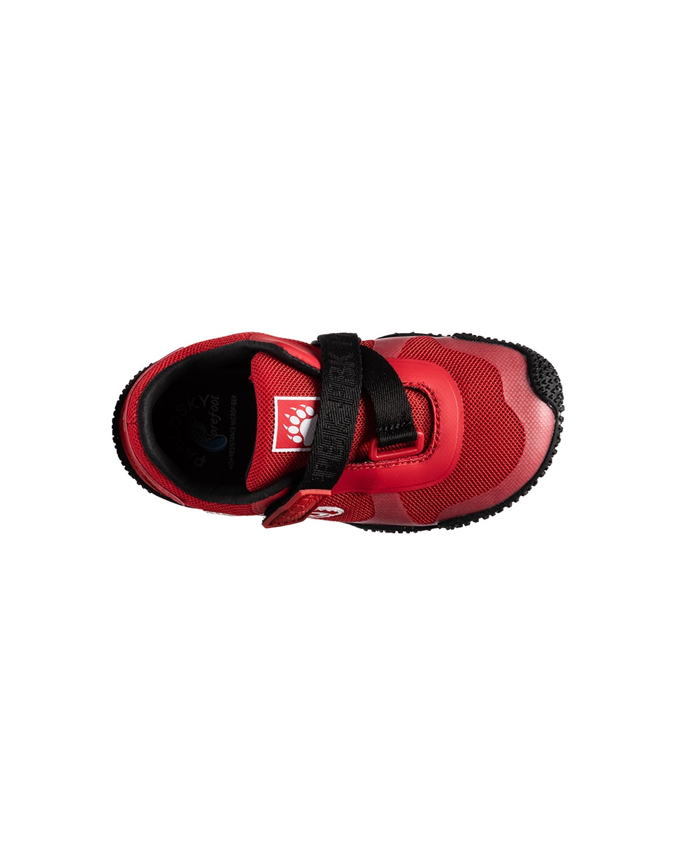 Zapatillas deportivas unisex barefoot con cierre adherente - Pablosky - Rojo / Negro Rojo / Negro-5