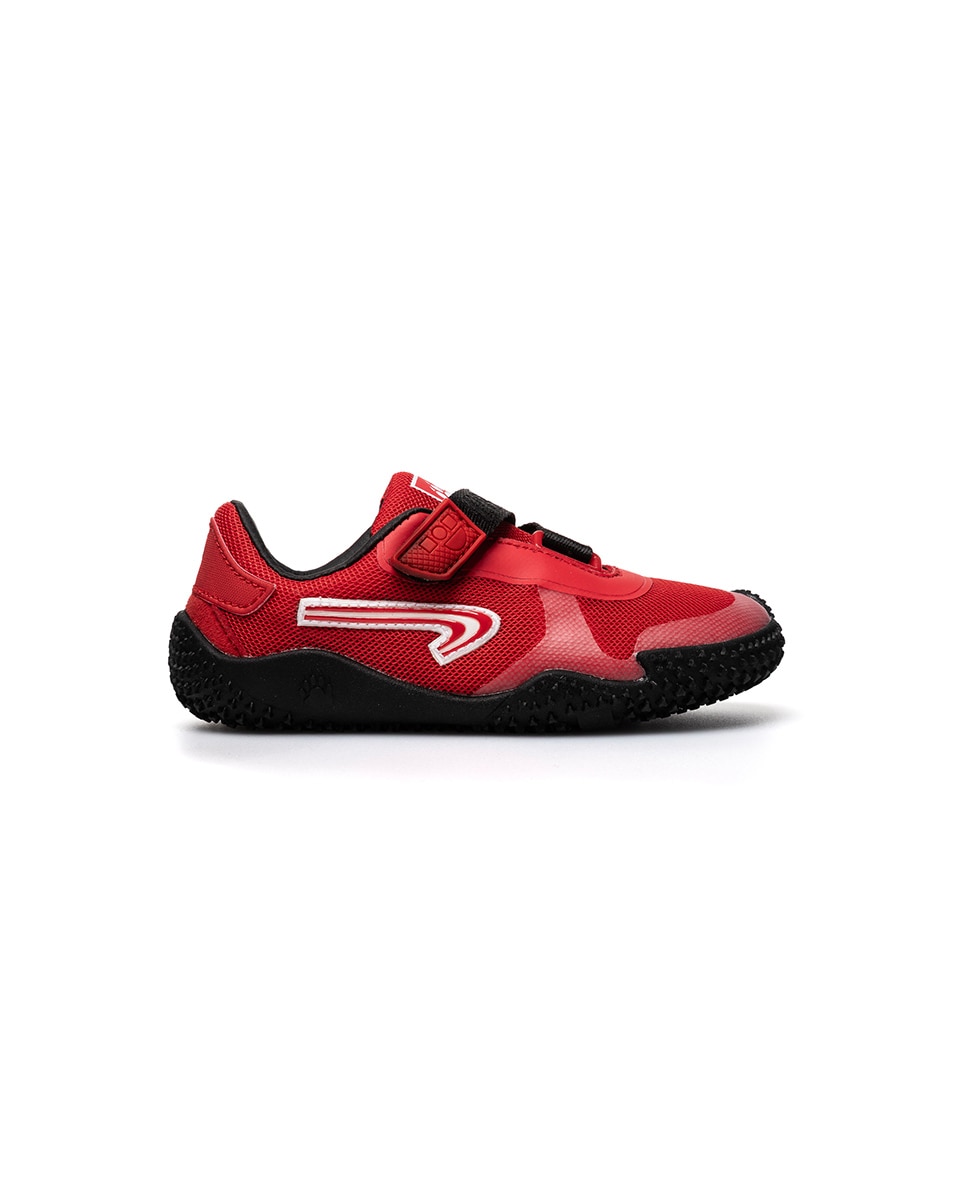 Zapatillas deportivas unisex barefoot con cierre adherente - Pablosky - Rojo / Negro Rojo / Negro-8