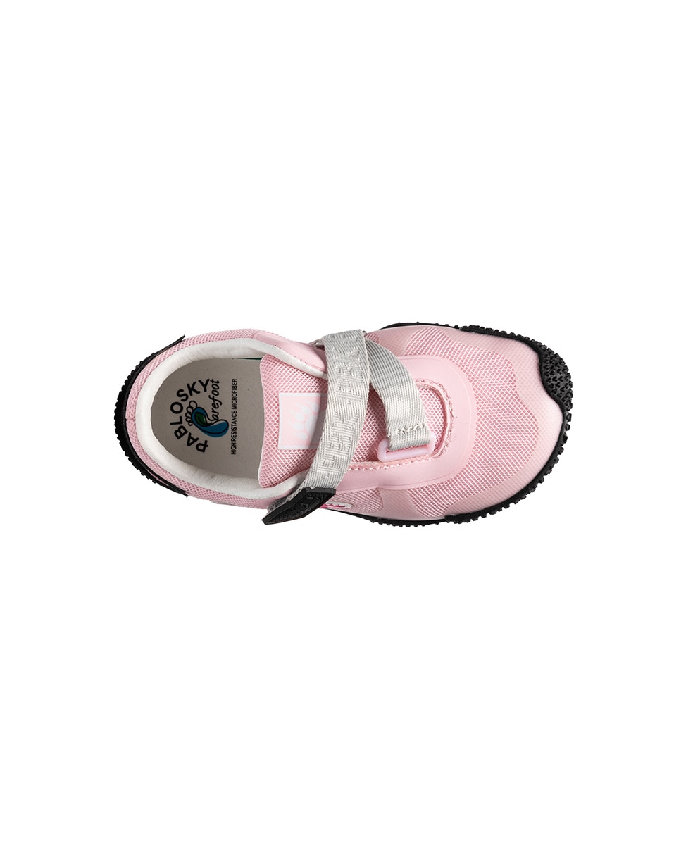 Zapatillas deportivas unisex barefoot con cierre adherente - Pablosky - Rosa / Negro Rosa / Negro-5